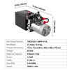 VEVOR 4 Quart Hydraulic Power Unit, Double Acting Dump Trailer Pump, 3200 PSI Max Relief Pressure & 0.91 GPM Flow Rate, DC 12V Hydraulic Pump with Metal Reservoir for Dump Trailer Car Lifting, Black