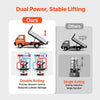 VEVOR 12 Quart Hydraulic Pump, Double Acting Dump Trailer Pump, 3200PSI Max Relief Pressure, 0.91 GPM Flow Rate, DC12V 1.6KW Hydraulic Power Unit for Dump Trailer Car Lifting (Horizontal Installation)