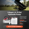 VEVOR 3 Quart Hydraulic Pump, Double Acting Dump Trailer Pump, 3200PSI Max Relief Pressure & 0.91 GPM Flow Rate, DC12V 1.6KW Hydraulic Power Unit for Dump Trailer Car Lifting (Horizontal Installation)