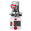 VEVOR 3 Quart Hydraulic Power Unit, Double Acting Dump Trailer Pump, 3200 PSI Max Relief Pressure & 0.91 GPM Flow Rate, DC 12V Hydraulic Pump with Metal Reservoir for Dump Trailer Car Lifting