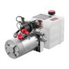 VEVOR 3 Quart Hydraulic Power Unit, Double Acting Dump Trailer Pump, 3200 PSI Max Relief Pressure & 0.91 GPM Flow Rate, DC 12V Hydraulic Pump with Metal Reservoir for Dump Trailer Car Lifting
