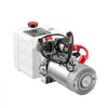 VEVOR 4 Quart Hydraulic Pump, Double Acting Dump Trailer Pump, 3200PSI Max Relief Pressure & 0.91 GPM Flow Rate, DC12V 1.6KW Hydraulic Power Unit for Dump Trailer Car Lifting (Horizontal Installation)
