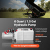 VEVOR 6 Quart Hydraulic Pump, Double Acting Hydraulic Trailer Pump, 3200PSI Max Relief Pressure, 0.91GPM Flow Rate, DC12V 1.6KW Power Unit for Dump Trailer Car Lifting (Horizontal Installation)