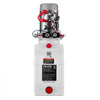 VEVOR 6 Quart Hydraulic Pump, Double Acting Hydraulic Trailer Pump, 3200PSI Max Relief Pressure, 0.91GPM Flow Rate, DC12V 1.6KW Power Unit for Dump Trailer Car Lifting (Horizontal Installation)