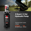 VEVOR 8 Quart Hydraulic Power Unit, Double Acting Dump Trailer Pump, 3200 PSI Max Relief Pressure & 0.91 GPM Flow Rate, DC 12V Hydraulic Pump with Metal Reservoir for Dump Trailer Car Lifting