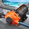 VEVOR 12V Diaphragm Pump, 5 GPM (18.93 L/min), 5-Chamber 12V DC Water Pump with Automatic Pressure Switch 40-100 PSI Adjustable, 1/2'' MNPT Port, for Agricultural Irrigation Construction Site Drainage