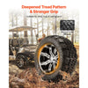 VEVOR Golf Cart Wheels, 12" 20x10-12 Black Aluminum Alloy Golf Cart Tires and Wheels Combo (Set of 4) Fit Club Car, EZGO, Yamaha, 4 Ply Rubber 4-Lug Lawn Mower Tires & Rims, 800 lbs Load, All-Terrain