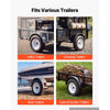 VEVOR 2-Pack Trailer Tire Rim Assembly 4.80-12 with 4 Lug on 4 in PCD, 6 Ply Load Range C Trailer Tire on 12" White Rims, 2.8 in Center Bore, Max Load 990LBS 90PSI for Utility/Boat/Camper Trailers