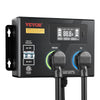 VEVOR Automatic EV Charging Switch, NEMA 14-30, Splitter Switch for Dryer & EV Charger, 24A Max 240V Smart Power Distribution with Circuit Breaker, Real-Time Display, for EVs, Ovens, Dishwashers, ETL