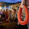 VEVOR 100FT Indoor Outdoor Extension Cord, 16AWG 10Amps 1250W, 3 Prongs Appliance Electric Cord with Lighted End, Flexible & -40°C Cold-Resistant for Office Home Use, ETL Listed