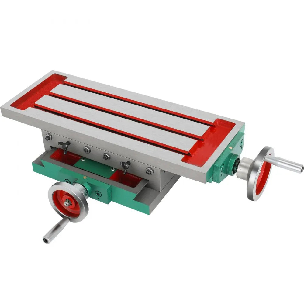 VEVOR Milling Working Table 17.7 X 6.7 Inch, Compound Milling Machine Work Table 2 Axis 4 Ways Move, Multifunction Milling Working Table Heavy-duty Structure,for Milling and Drilling Machine