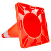 VEVOR 12Pack 18\" Traffic Cones, Safety Road Parking Cones PVC Base, Orange Traffic Cone with Reflective Collars, Hazard Construction Cones for Home Traffic Parking