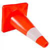 VEVOR 20Pack 18\" Traffic Cones, Safety Road Parking Cones PVC Base, Orange Traffic Cone with Reflective Collars, Hazard Construction Cones for Home Traffic Parking