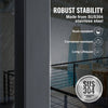 VEVOR Cable Support Post, 36" Height, 2" Width, Steel Construction, No Pre-drilled Holes, Made of Durable SUS304 Stainless Steel, Includes Horizontal and Curved Brackets for Deck and Stair Handrail