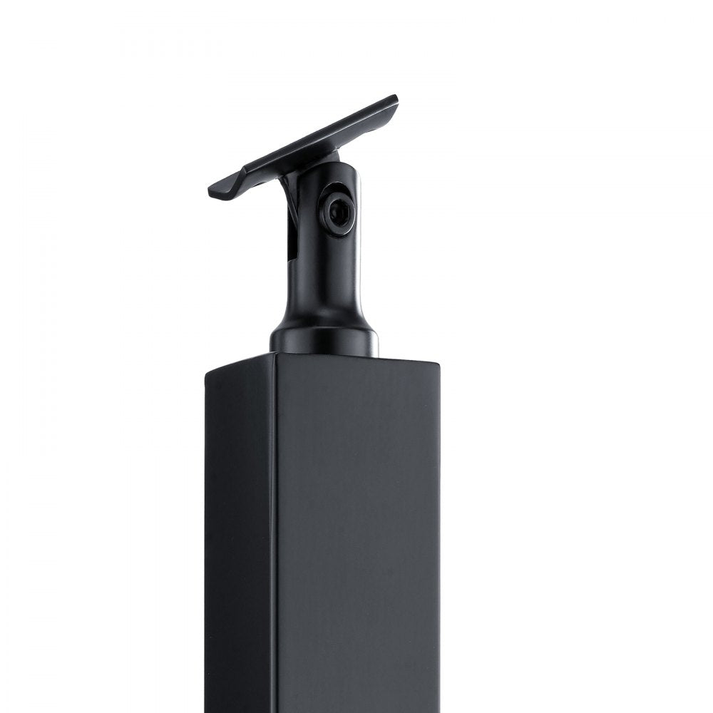 VEVOR Cable Support Post, 36" Height, 2" Width, Steel Construction, No Pre-drilled Holes, Made of Durable SUS304 Stainless Steel, Includes Horizontal and Curved Brackets for Deck and Stair Handrail