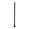 VEVOR Cable Railing Post, 42x1x2 Inch Corner Railing Post, with L-Shaped Pre-Drilled Holes, Stainless Steel Cable Rail Post with Horizontal and Curved Bracket, 1-Pack, Black, 1JZLGZXHS10607YXO001V0