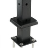VEVOR Cable Railing Post, 36x1x2 Inch Corner Railing Post, with L-Shaped Pre-Drilled Holes, Stainless Steel Cable Rail Post with Horizontal and Curved Bracket, 1-Pack, Black, 1JZLGZXHS914IVCFL001V0