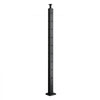 VEVOR Cable Railing Post, 36x1x2 Inch Corner Railing Post, with L-Shaped Pre-Drilled Holes, Stainless Steel Cable Rail Post with Horizontal and Curved Bracket, 1-Pack, Black, 1JZLGZXHS914IVCFL001V0