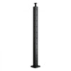 VEVOR Cable Railing Post, 36x2x2 Inch Corner Railing Post, with L-Shaped Pre-Drilled Holes, Stainless Steel Cable Rail Post with Horizontal and Curved Bracket, 1-Pack, Black, 1JZLGZXHS914ZPBNY001V0