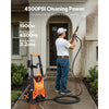 VEVOR Electric Pressure Washer, Max 4500 PSI and 3.2 GPM, High Power Pressure Cleaning Machine with 4 Quick Connect Nozzles and a Foam Cannon, Ideal for Cars/Fences/Driveways/Patios/Home Cleaning
