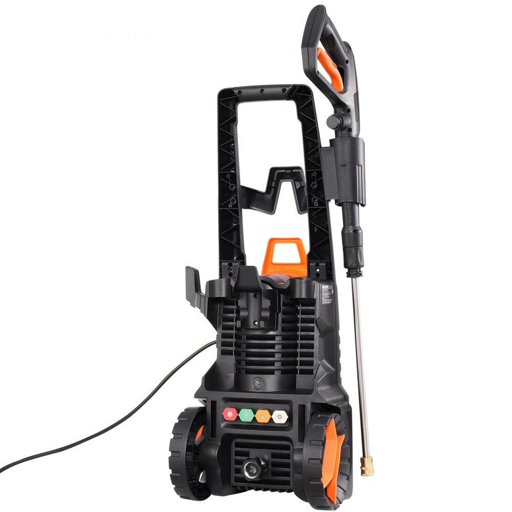 VEVOR Electric Pressure Washer, Max 4500 PSI and 3.2 GPM, High Power Pressure Cleaning Machine with 4 Quick Connect Nozzles and a Foam Cannon, Ideal for Cars/Fences/Driveways/Patios/Home Cleaning