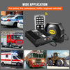 VEVOR Police Siren PA System with Compact Speaker, 12V 200W 18 Tone, Horn Wireless Handheld Microphone Warning Emergency Siren for Vehicles Truck UTV ATV Car