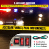 VEVOR Siren Bundle 8 Tones Emergency Warning Siren, 200W, with PA Speaker MIC System Vehicle Siren Box Fit for Police, Ambulance, Fire Fighting and Engineer Vehicles