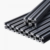 VEVOR 10PCS 47.2 in (1200mm) T Slot 2020 Aluminum Extrusion Profile, European Standard Anodized Linear Rail, High-Strength Extruded Aluminum Rail for 3D Printer, CNC Machine DIY, Laser Engraving, Black