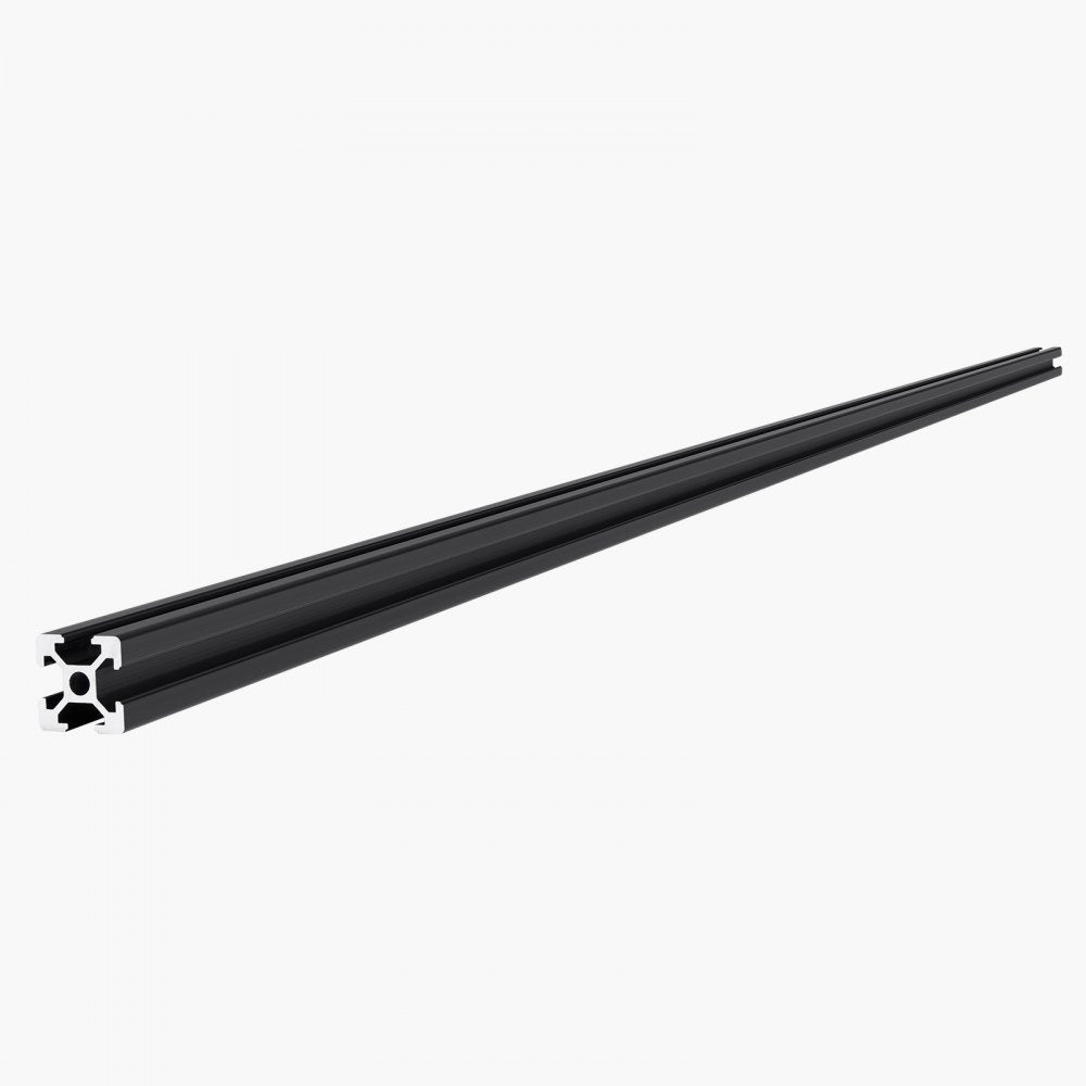 VEVOR 4PCS 47.2 in (1200mm) T Slot 2020 Aluminum Extrusion Profile, European Standard Anodized Linear Rail, High-Strength Extruded Aluminum Rail for 3D Printer, CNC Machine DIY, Laser Engraving, Black