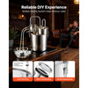 VEVOR Alcohol Still, 8 GAL/ 30L Alcohol Distiller with Thumper Keg, Dual-scale Thermometer, and Water Pump, Home Brewing Kit for DIY Whiskey Wine Brandy