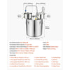 VEVOR Alcohol Still, 13.2 GAL/ 50L Alcohol Distiller with 10 x 16oz Glass Jars, Thumper Keg, Dual-scale Thermometer, and Water Pump, Home Brewing Kit for DIY Whiskey Wine Brandy