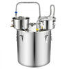 VEVOR Alcohol Still, 13.2 GAL/ 50L Alcohol Distiller with 10 x 16oz Glass Jars, Thumper Keg, Dual-scale Thermometer, and Water Pump, Home Brewing Kit for DIY Whiskey Wine Brandy