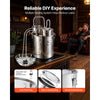 VEVOR Alcohol Still, 13.2 GAL/ 50L Alcohol Distiller with Thumper Keg, Dual-scale Thermometer, and Water Pump, Home Brewing Kit for DIY Whiskey Wine Brandy