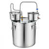 VEVOR Alcohol Still, 13.2 GAL/ 50L Alcohol Distiller with Thumper Keg, Dual-scale Thermometer, and Water Pump, Home Brewing Kit for DIY Whiskey Wine Brandy