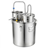 VEVOR Alcohol Still, 13.2 GAL/ 50L Alcohol Distiller with Thumper Keg, Dual-scale Thermometer, and Water Pump, Home Brewing Kit for DIY Whiskey Wine Brandy