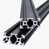 VEVOR 5PCS 47.2 in (1200mm) T Slot 2040 Aluminum Extrusion Profile, European Standard Anodized Linear Rail, High-Strength Extruded Aluminum Rail for 3D Printer, CNC Machine DIY, Laser Engraving, Black