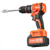 VEVOR Hammer Drill 20V 1/2 in 30000 IPM Brushless Cordless Impact Drill Kit, for Drilling Wood Metal Screw Driving, 4000 mAh Lithium-Ion Battery Pack and Charger, with All-Metal Chuck, Compact Design
