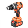 VEVOR Hammer Drill 20V 1/2 in 24000 IPM Brushless Cordless Impact Drill Kit, for Drilling Wood Metal Screw Driving, 4000 mAh Lithium-Ion Battery Pack and Charger, with All-Metal Chuck, Compact Design