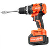 VEVOR Hammer Drill 20V 1/2 in 24000 IPM Brushless Cordless Impact Drill Kit, for Drilling Wood Metal Screw Driving, 4000 mAh Lithium-Ion Battery Pack and Charger, with All-Metal Chuck, Compact Design