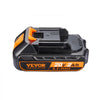 VEVOR 20V 2.0Ah Lithium-Ion Battery - High-Capacity Replacement Battery Pack for Power Tools Batteries, Compatible with 20V Cordless Power Tools
