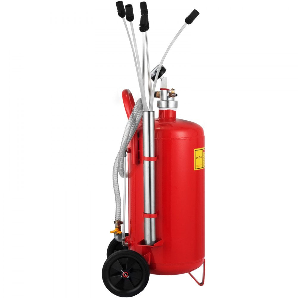 VEVOR 5 Gallon Portable Air Pneumatic Waste Oil Garage Extractor Drain Tank