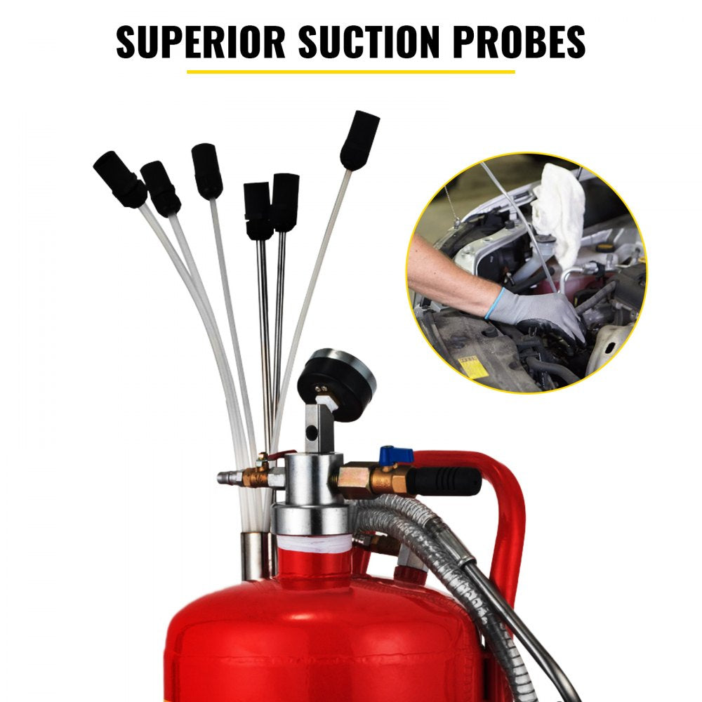 VEVOR 5 Gallon Portable Air Pneumatic Waste Oil Garage Extractor Drain Tank