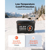 VEVOR 24V 100Ah LiFePO4 Lithium Battery 4000+ Cycles Built-in 100A BMS, Lithium Battery with Low Temperature Protection, Supports 8P2S Connection, 2560Wh Energy, for RV, Trolling Motor, Marine, Solar
