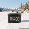VEVOR 24V 100Ah LiFePO4 Lithium Battery 4000+ Cycles Built-in 100A BMS, Lithium Battery with Low Temperature Protection, Supports 8P2S Connection, 2560Wh Energy, for RV, Trolling Motor, Marine, Solar