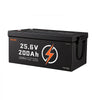 VEVOR 24V 200Ah LiFePO4 Lithium Battery 4000+ Cycles Built-in 200A BMS, Lithium Battery with Low Temperature Protection, Supports 8P2S Connection, 5120Wh Energy, for RV, Trolling Motor, Marine, Solar