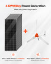 VEVOR 24V 1000W Solar Wind Power Kit (Image 2)