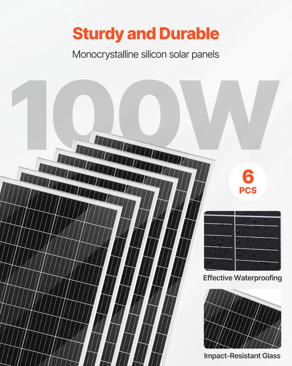 VEVOR 24V 1000W Solar Wind Power Kit (Image 3)