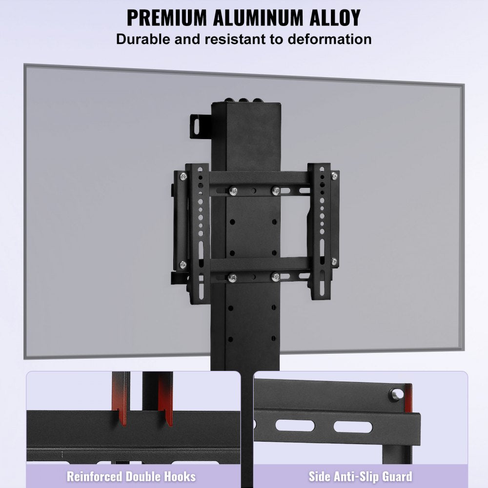 VEVOR Automated TV Elevator, 20" Stroke for 28-32" TVs. Remote-Controlled, Adjustable Height 30-50", Supports up to 132 lbs