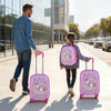 VEVOR Kids Luggage Set, 2 Piece, 18 Inch Hardside Rolling Wheels Suitcase with Hard-Shell Backpack, Unicorn Kids Carry on Luggage Set, Holiday Birthday Gift for Girls & Boys, Airline Approved
