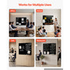VEVOR Glass Dry Erase Board 2 Pack 35.4 x 23.6 in Black Magnetic Whiteboard, Wall-Mounted, Frameless, Thick Tempered Glass, with Markers, Magnets and Eraser, for Office, School Classroom, Home Study